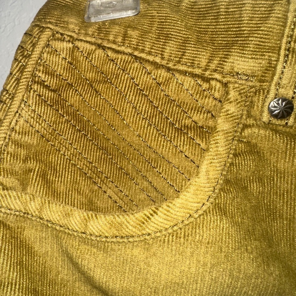Athleta Kaleidoscope Old Gold‎ Corduroy Mini Skirt Size 4 Spring Summer Vacation - Picture 8 of 9